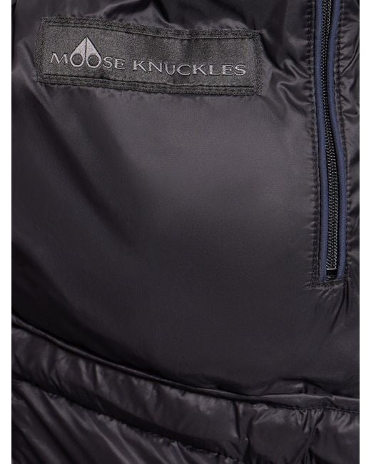 Moose Knuckles Blue Flighweight Belle Cote Down Parka