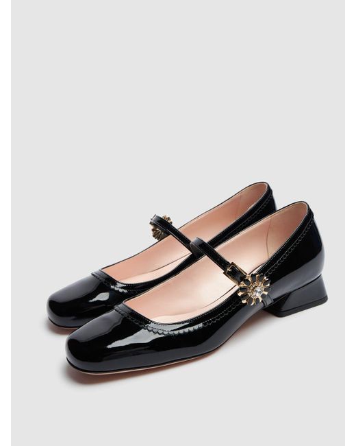 roger vivier tres vivier patent leather pumps