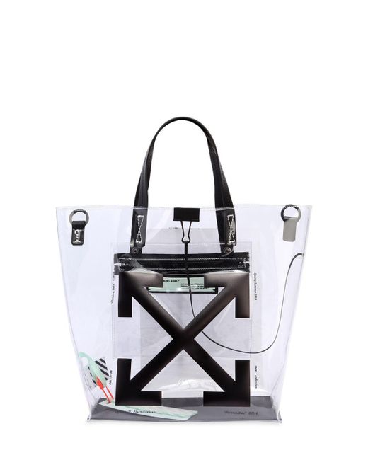 Off-White c/o Virgil Abloh Multicolor Transparent Pvc Tote Bag
