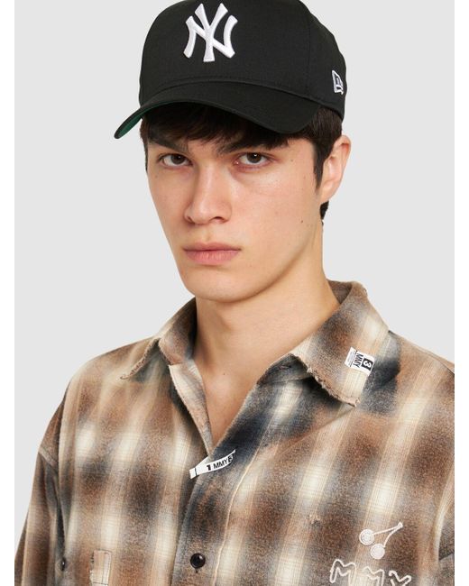 KTZ Black Ny Yankees Patch 9forty A-frame Cap for men