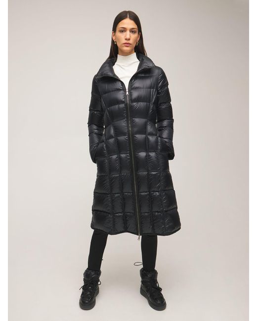 moncler parnaiba long nylon puffer coat