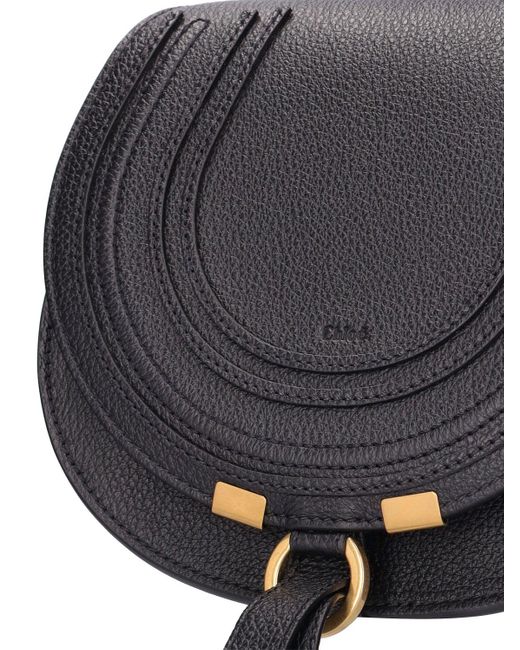 Chloé Gray Small Marcie Leather Shoulder Bag