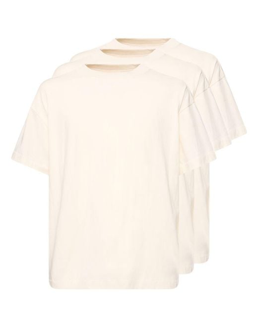 Fear Of God Natural Pack Of 3 Essential T-Shirts for men