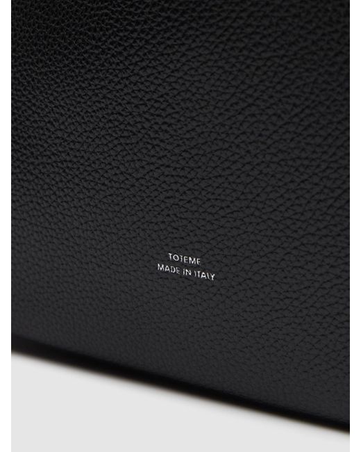 Totême  Black Tote Aus Narbleder Mit Gürtel