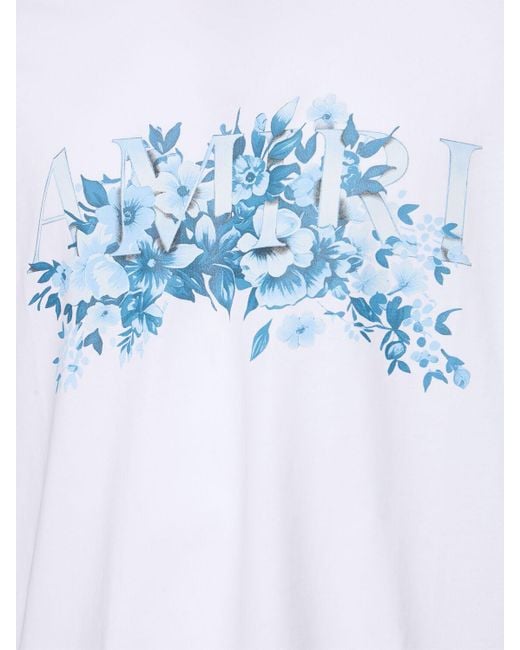 Hombre Camiseta De Algodón Estampada Amiri de hombre de color Blue
