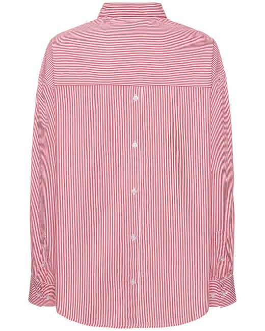 Camisa oversize con abertura trasera Designers Remix de color Pink