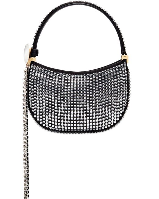 Magda Butrym Micro Vesna Leather & Crystals Bag in Black,Silver (Black ...