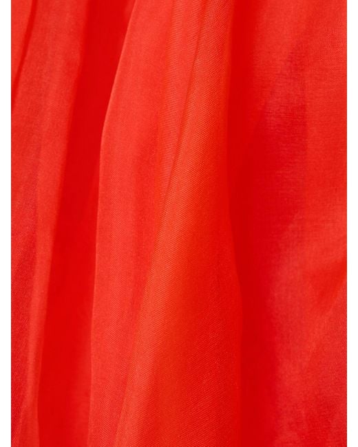 Vestito tranquility in tulle di seta di Zimmermann in Red