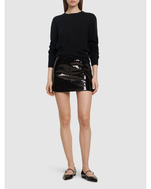 16Arlington Black Quattro Sequined Mini Skirt