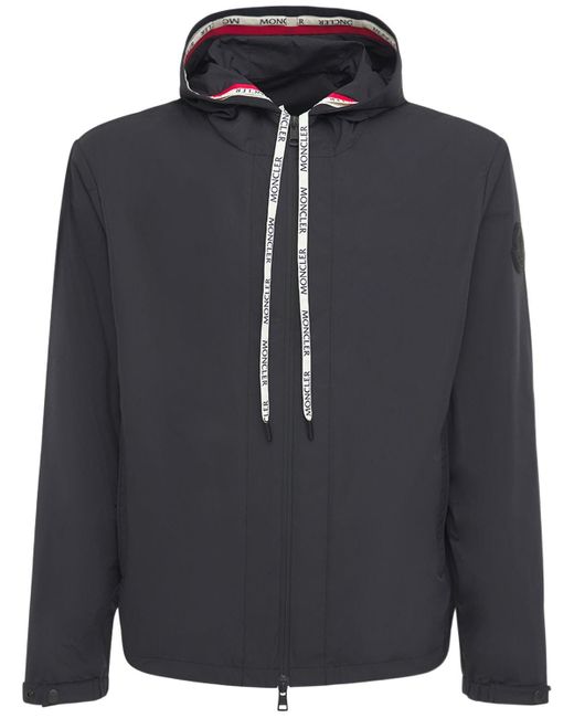 Moncler Synthetic Carles Hooded Light Nylon Jacket in Black for Men - Lyst