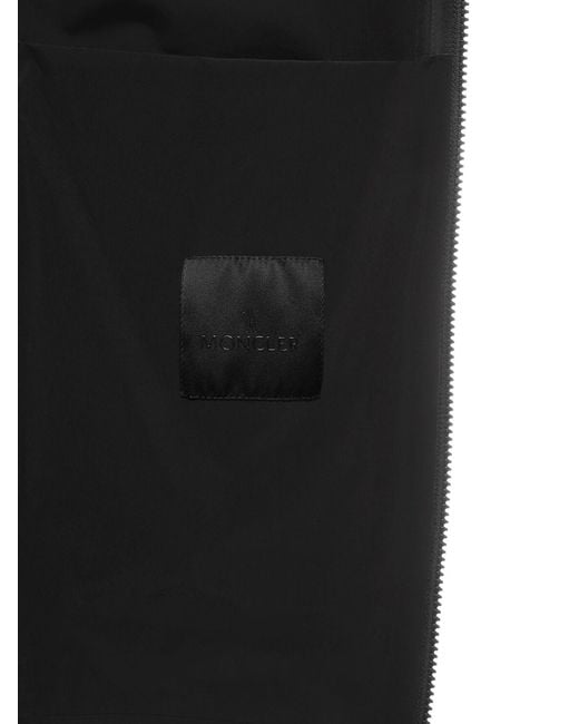 メンズ Moncler Kurz Nylon Windbreaker Jacket Black