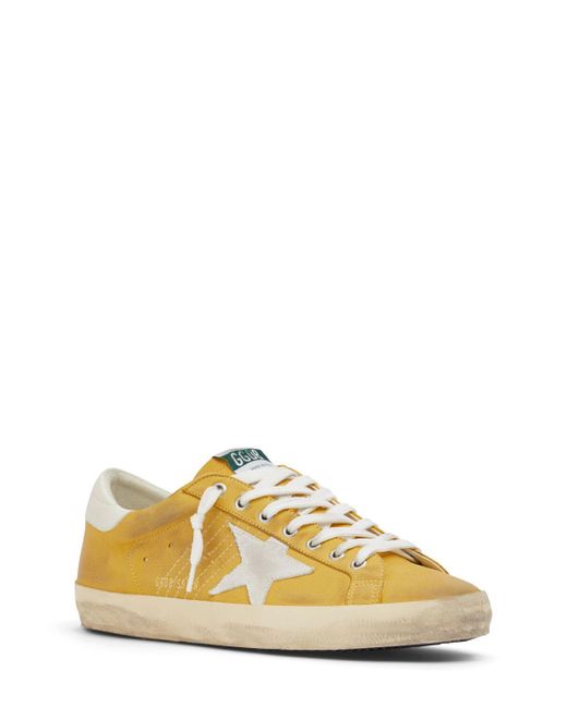 Golden Goose Deluxe Brand Yellow Super Star Suede Sneakers for men