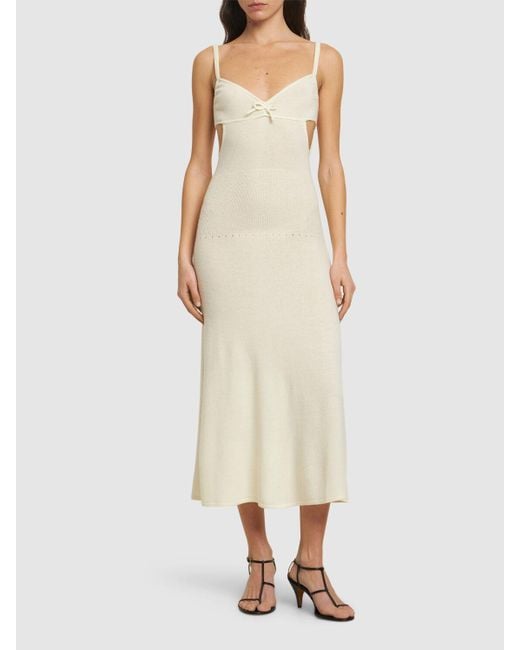 THE GARMENT White Minikleid Aus Kaschmir/wollstrick "como"