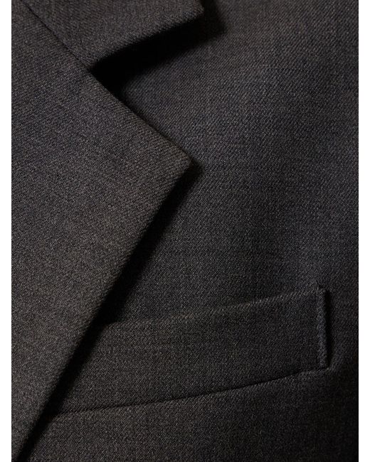 DUNST Black Essential 2-Button Wool Blend Blazer