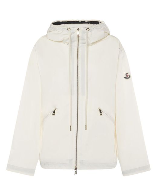 Moncler Natural Cassiopea Tech Hooded Jacket