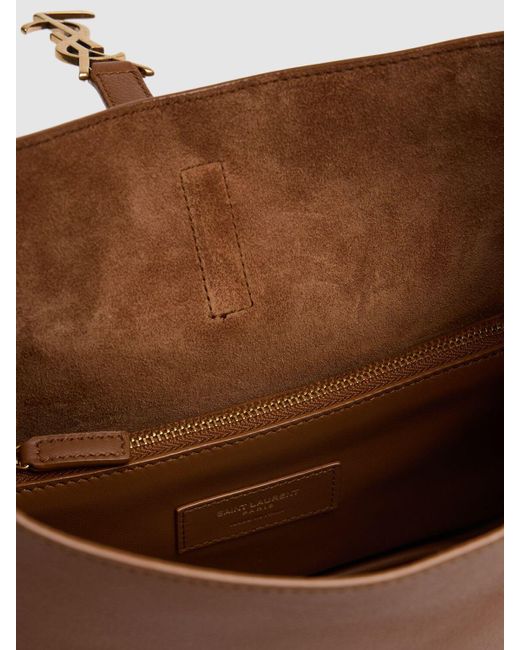 Saint Laurent Le 5 À 7 レザーショルダーバッグ ブラウン | Lyst