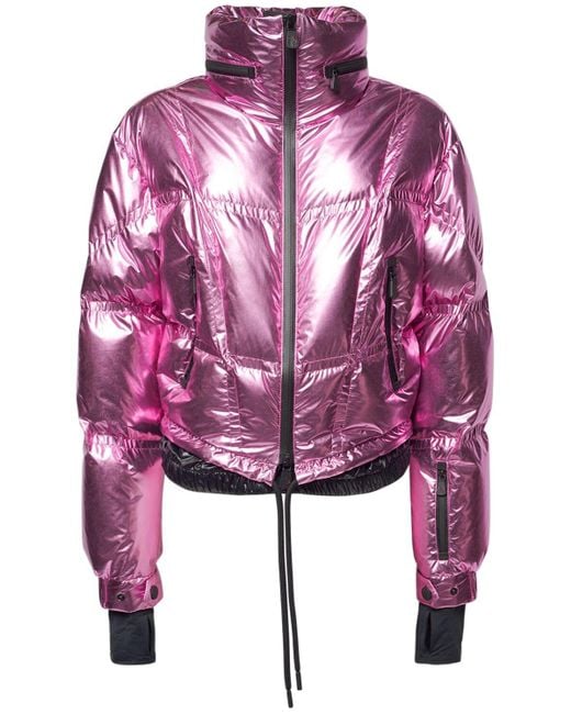 Esquí chaqueta de plumas de nylon metalizado de 3 MONCLER GRENOBLE de color  Rosa | Lyst