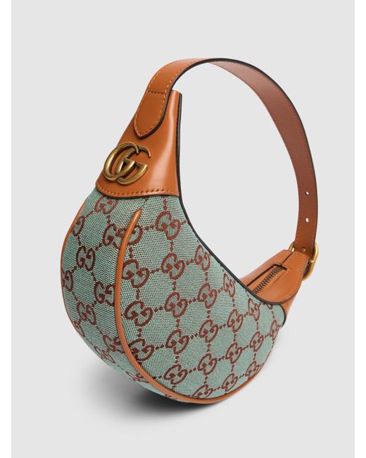 Gucci Gray Super Mini Ophidia Canvas Shoulder Bag