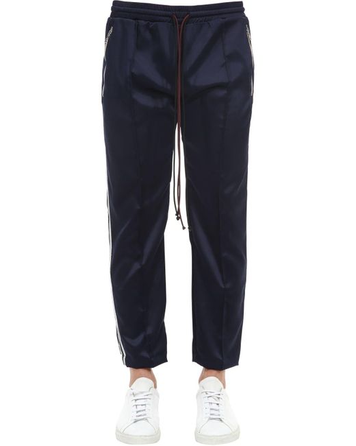 Norwood Chapters サテン サテンテクノパンツ カラー ブルー メンズ Lyst