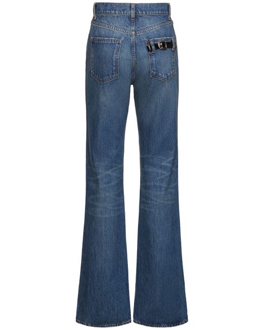 Coperni Blue Straight Leg High Rise Denim Jeans