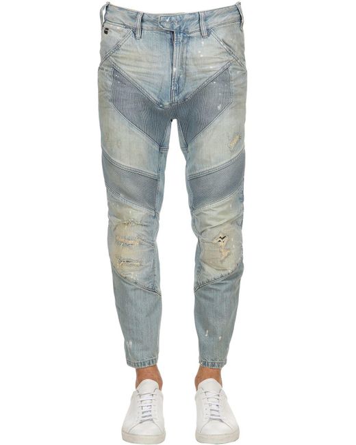 G-Star RAW Kürzere Jeans "motac-x 3d Relaxed" in Blue für Herren