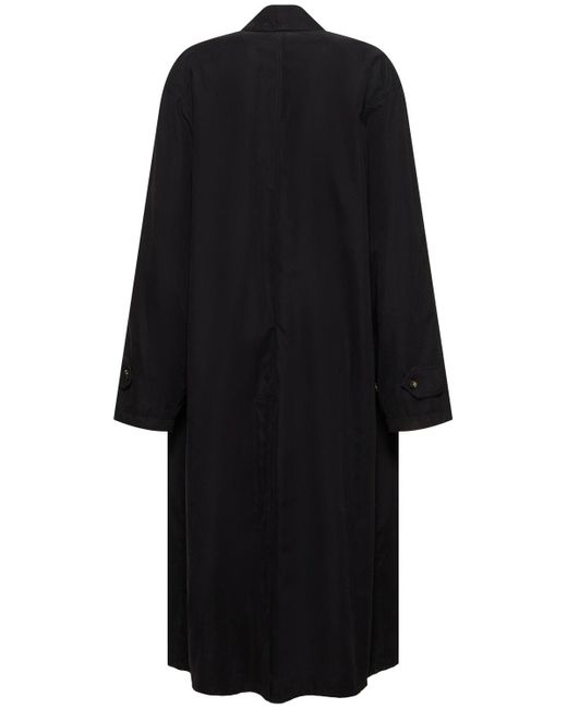 Trench-coat en coton à boutonnage simple Maison Margiela en coloris Black