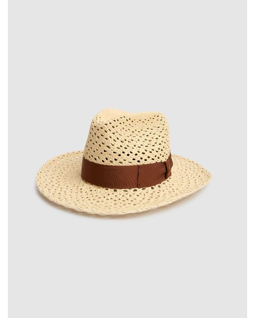 メンズ Borsalino Clint Panama Ventilato ハット Natural