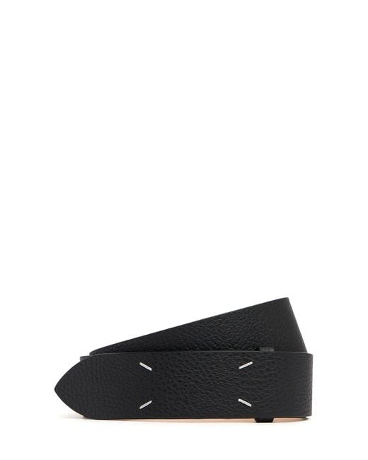 Maison Margiela 45mm Breiter Ledergürtel in Black für Herren