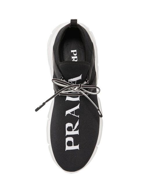 prada mesh and neoprene sneakers