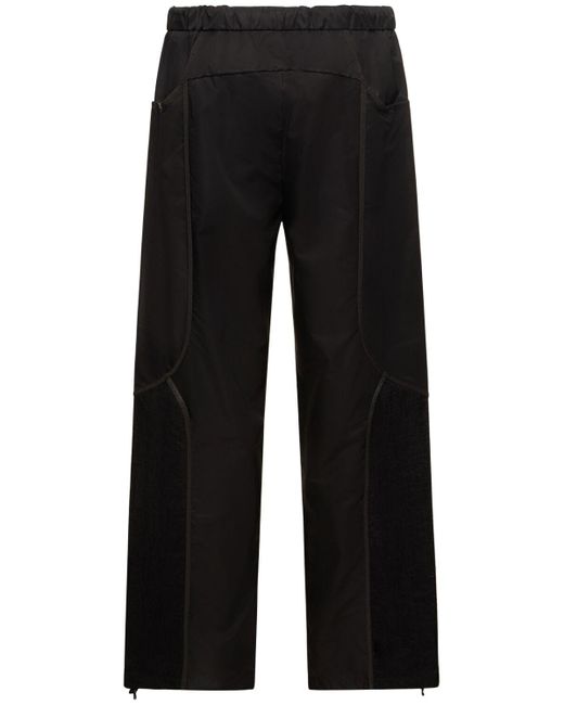 J.L-A.L Black Cavaty Viscose Pants for men