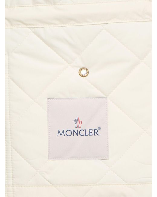【MONCLER】Vigny ベスト リネン素材 ダイヤモンドキルティング MONCLER】Vigny ベスト リネン素材 ダイヤモンドキルティング