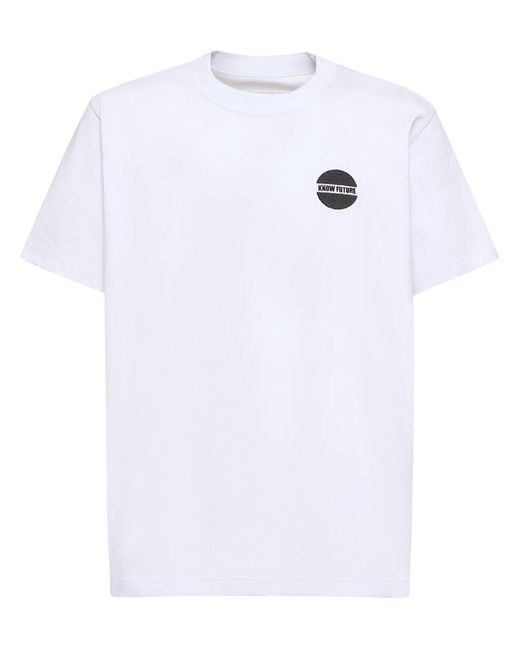 Sacai T-shirt "know Future" in White für Herren