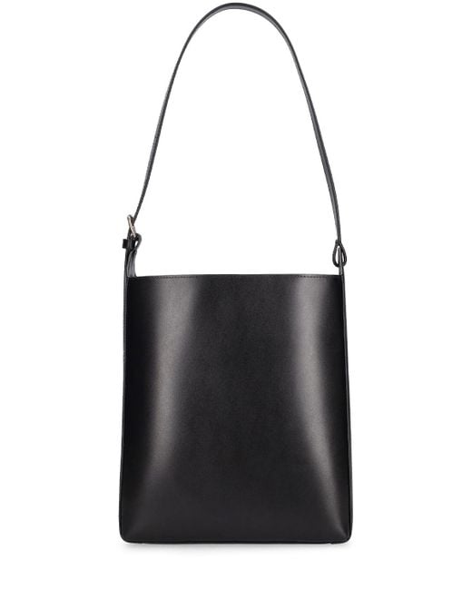 A.P.C. Black Virginie Leather Shoulder Bag