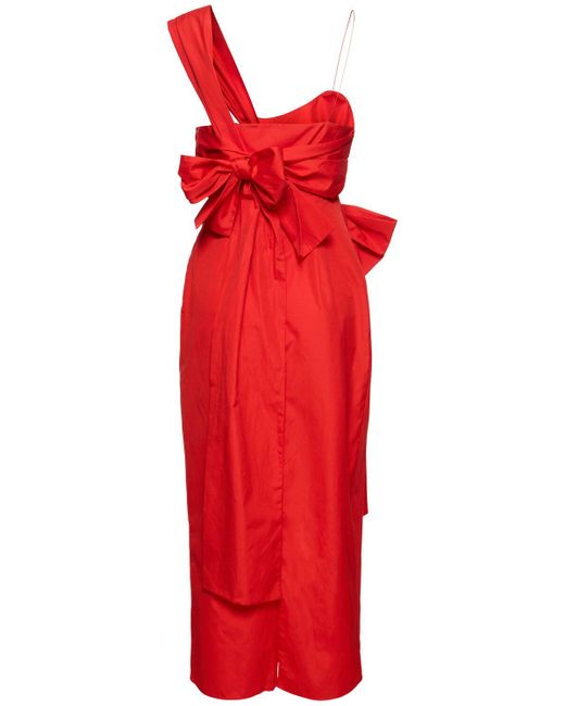 CECILIE BAHNSEN Red Minikleid Aus Baumwolle "valentina"