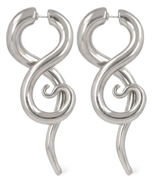 Panconesi Metallic Boa Drop Earrings