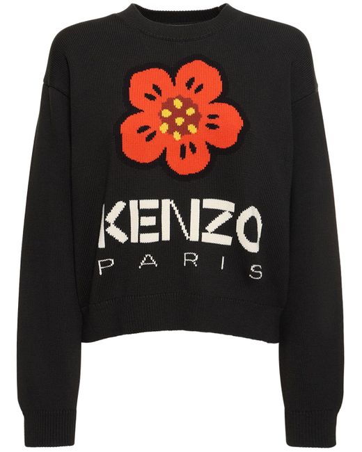 Suéter de algodón KENZO de color Black