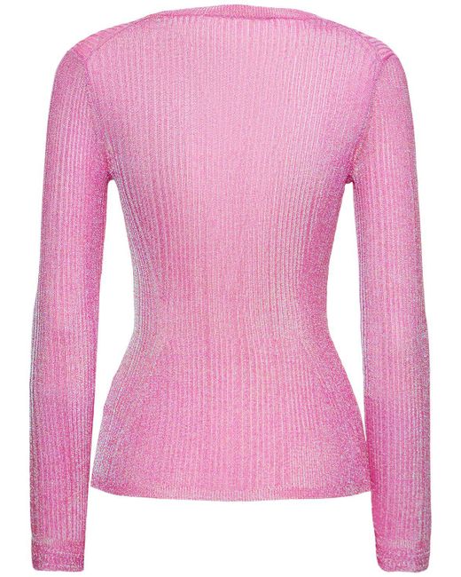 Ulla Johnson Pink Sweater Aus Strick "diana"