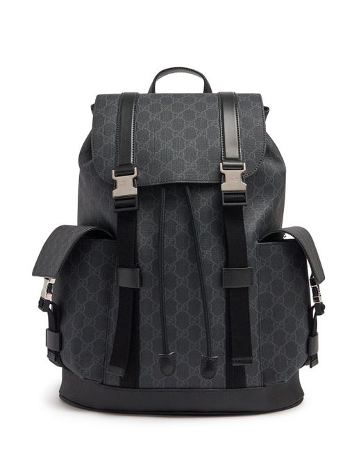 Gucci Black gg Backpack for men