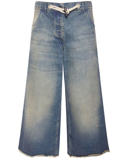 Jeans de algodón moncler x palm angels Moncler Genius de color Blue