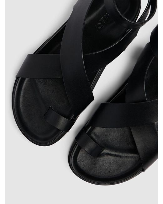 Sandales en cuir jalen 20 mm A.Emery en coloris Black