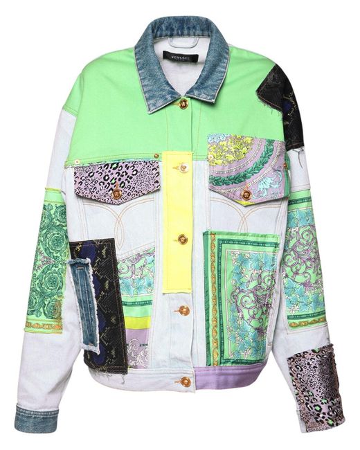 multicolor denim jacket