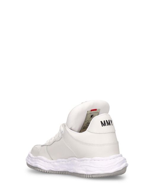 Maison Mihara Yasuhiro Ledersneakers "wayne" in White für Herren
