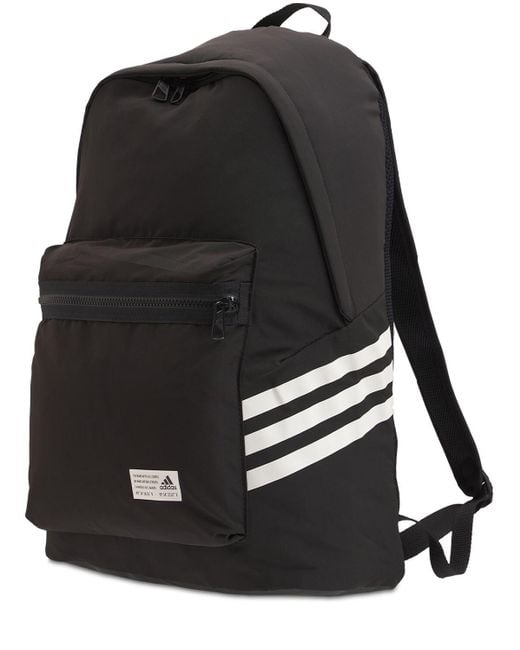 adidas Originals 3 Stripes Logo Backpack in Black for Men | Lyst