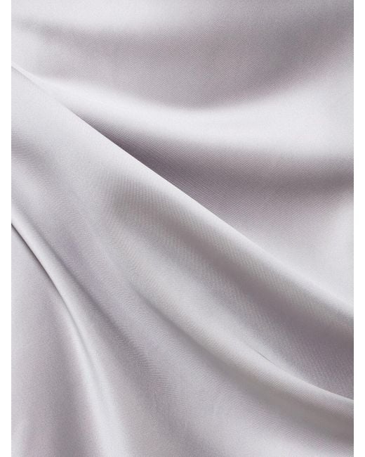 Robe longue en viscose métallisée palladium Christopher Esber en coloris Gray