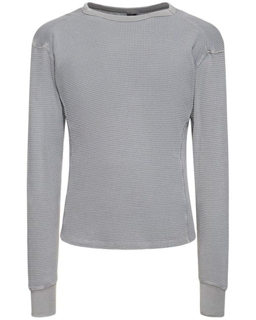 T-shirt thermique à manches longues rhino Entire studios pour homme en coloris Gray