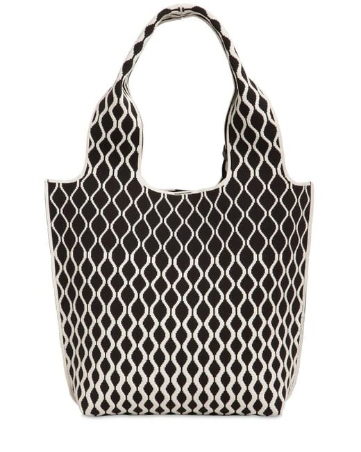 KENZO Flyknit Jacquard Tote Bag in Black Lyst