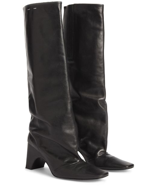 Coperni Gray 85mm Bridge Leather Boots