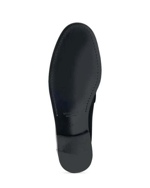 Versace Loafer Aus Leder Mit Medusa in Black für Herren