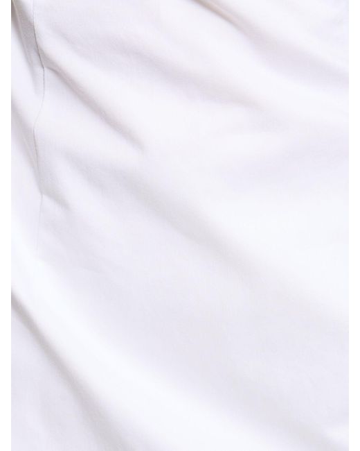 Magda Butrym White Cotton Bustier Dress