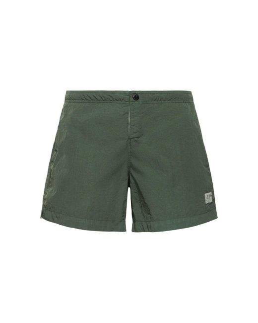 C P Company Green Eco-chrome R Swim Shorts for men